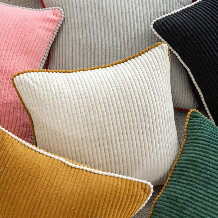 Getextureerde Corduroy Decoratieve Kussen