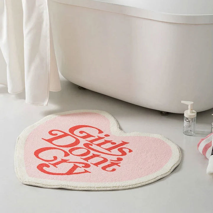 Hartvormige Badmat voor Badkamer Vloerdecor