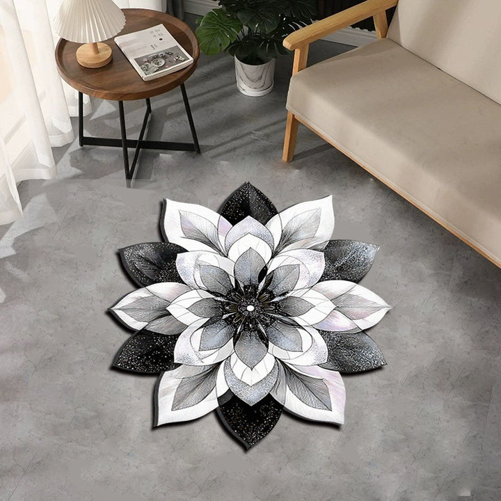 Decoratieve pauwen-thema vloerkleed