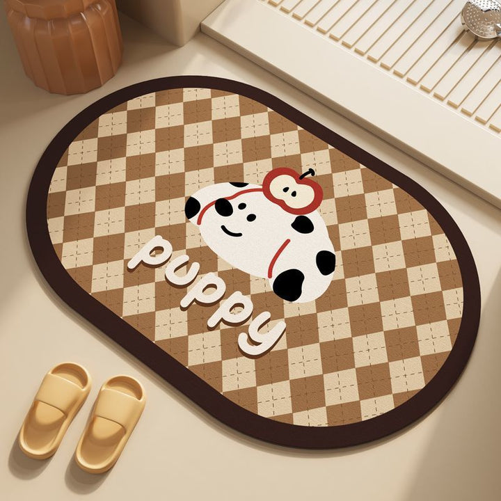 Speelse Puppy-Thema Badmat