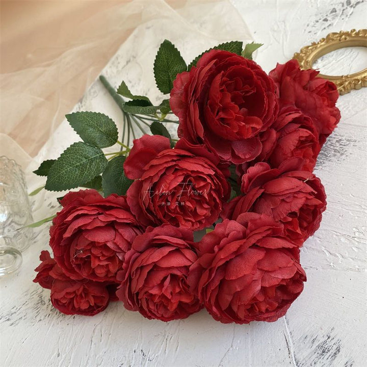 Elegante Faux Rozen Boeket voor Huisdecoratie