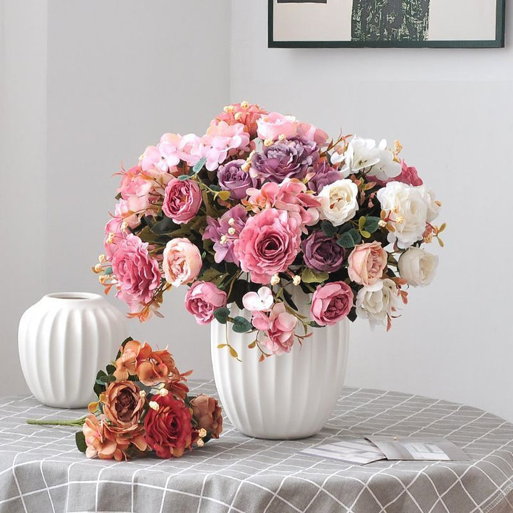 Elegante Kunstbloemen Arrangements voor Interieurdecor