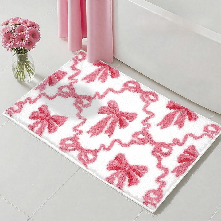 Decoratieve Strik-Thema Badmat
