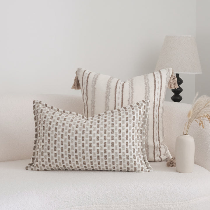 Textured Woven Throw Pillow voor Sofa Decor