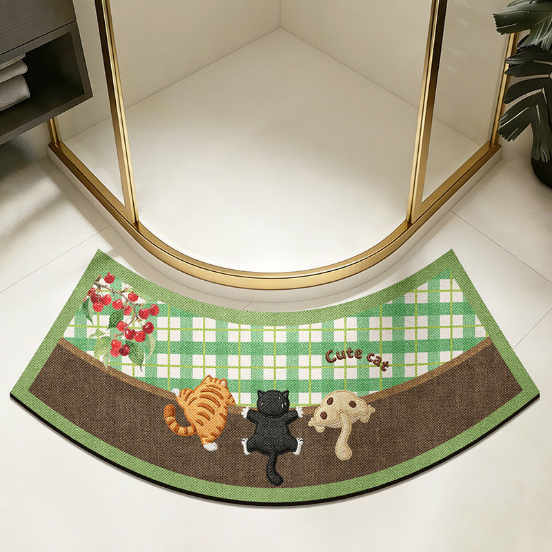 Schattige Kat-Thema Decoratieve Badmat