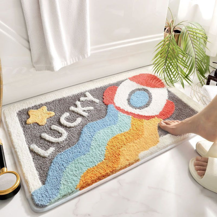 Pluche Badkamer Quote Mat