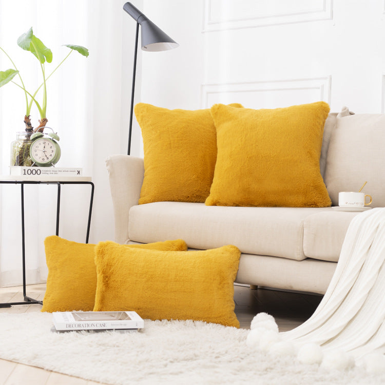 Pluche Textuur Decoratieve Kussen