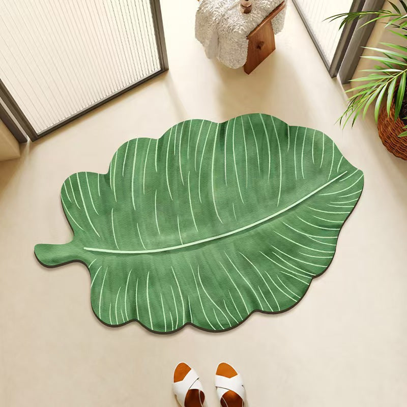 Bladvormige Decoratieve Badmat