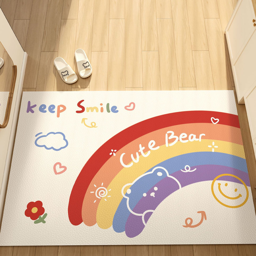 Schattige Cartoon Watergebied Mat voor Huisdecoratie