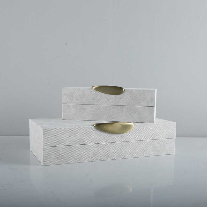 Decoratieve Houten Opbergdoos Set