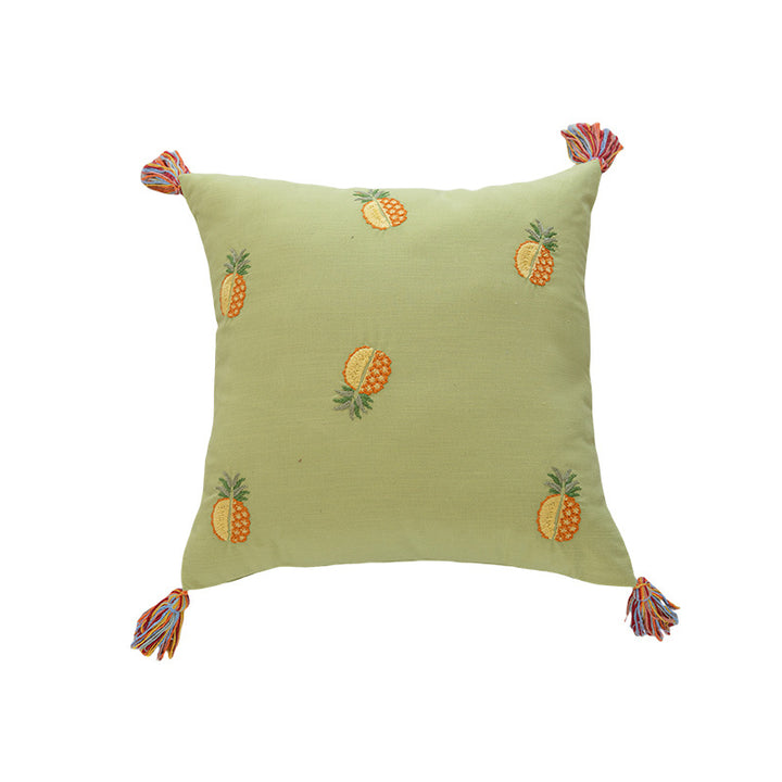Geborduurde Ananas Accent Kussen