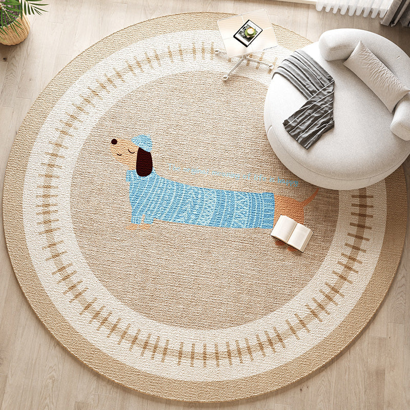 Decoratieve Honden-Thema Area Rug voor Thuisdecoratie