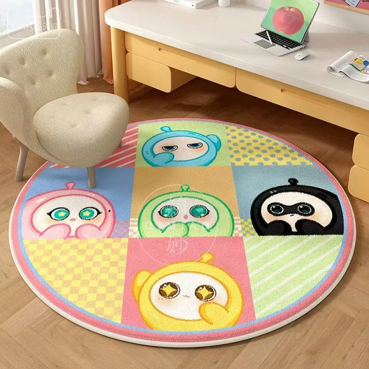 Cartoon-Themed Pluche Vloerkleed voor Hu décor