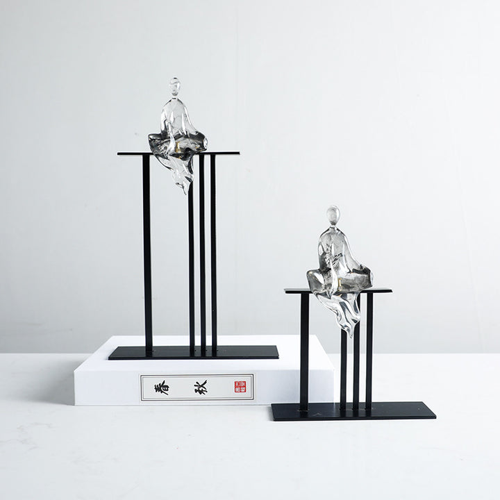 Hedendaagse Abstract Figuratieve Beeldhouwwerk