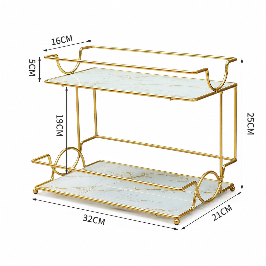 Elegant Twee-Tier Serveerschaal