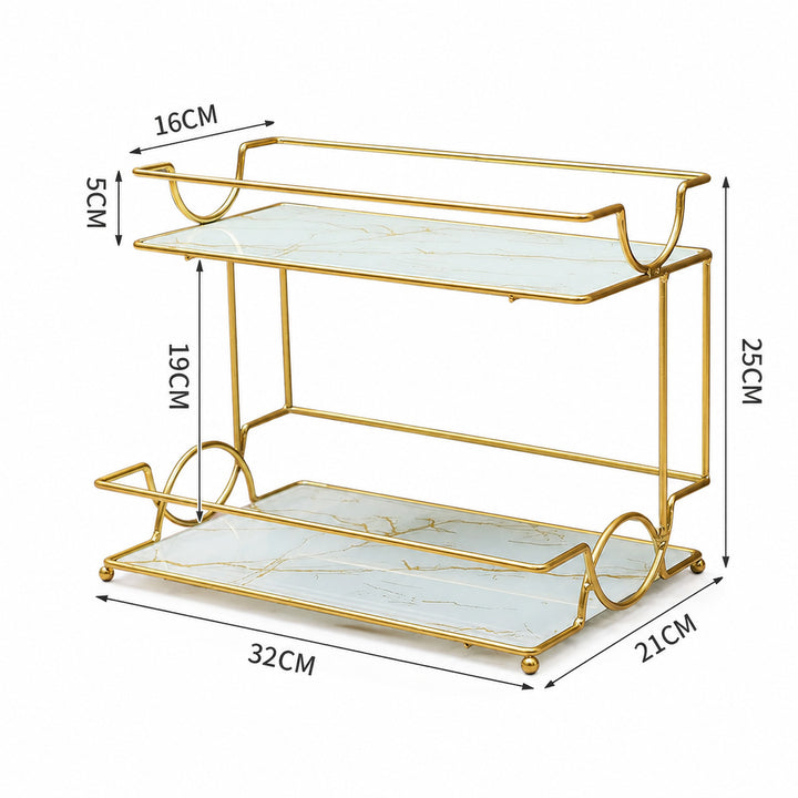 Elegant Twee-Tier Serveerschaal