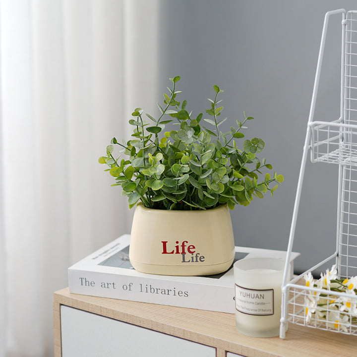 Decoratieve Pot met Nep Bloemarrangement