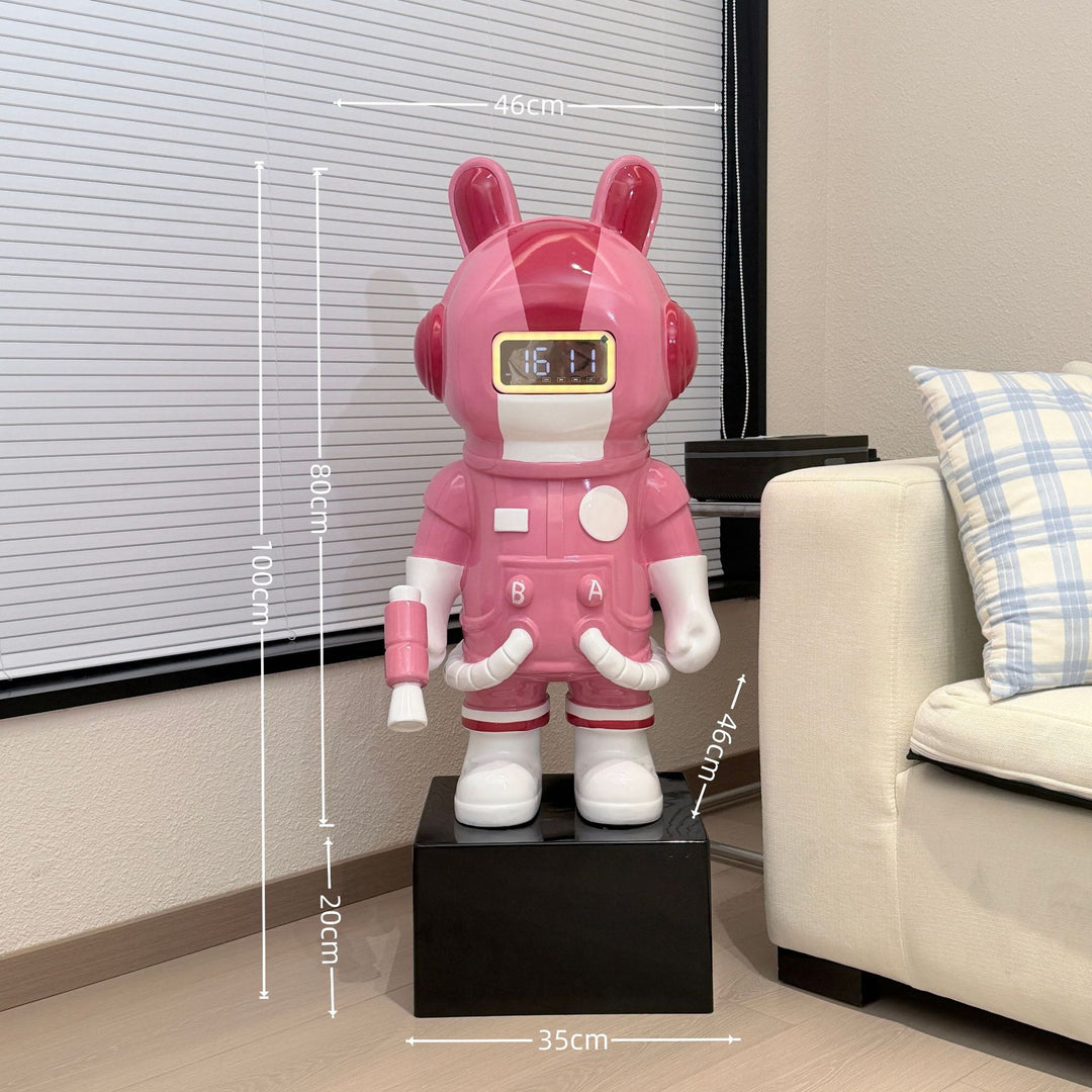 Decoratieve Astronaut Klok Figurine voor Thuisdisplay