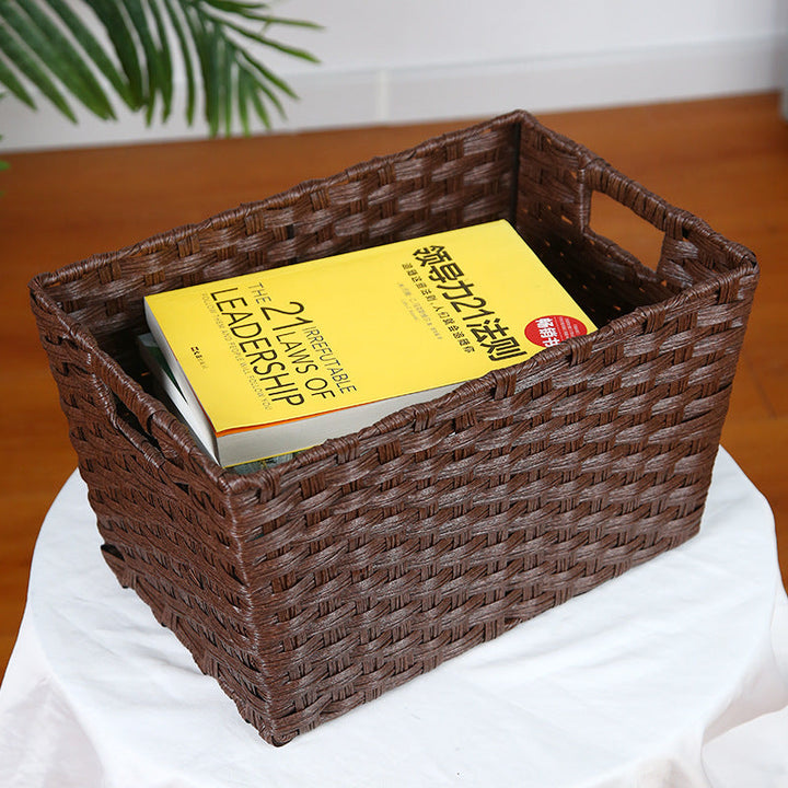 Stijlvolle opbergdoos met decoratieve stofinzet