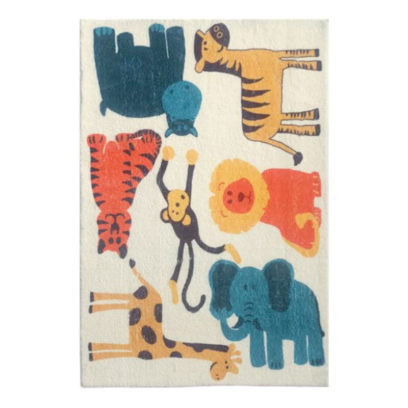 Schattige konijnenthema decoratieve vloerkleed voor thuis