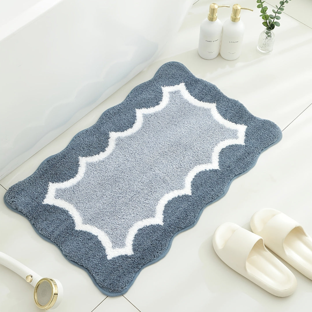 Zachte en Cozy Scalloped Badmat