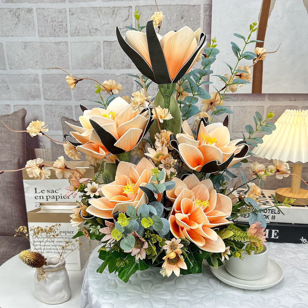 Elegante Levensechte Bloemstuk voor Interieurdecoratie