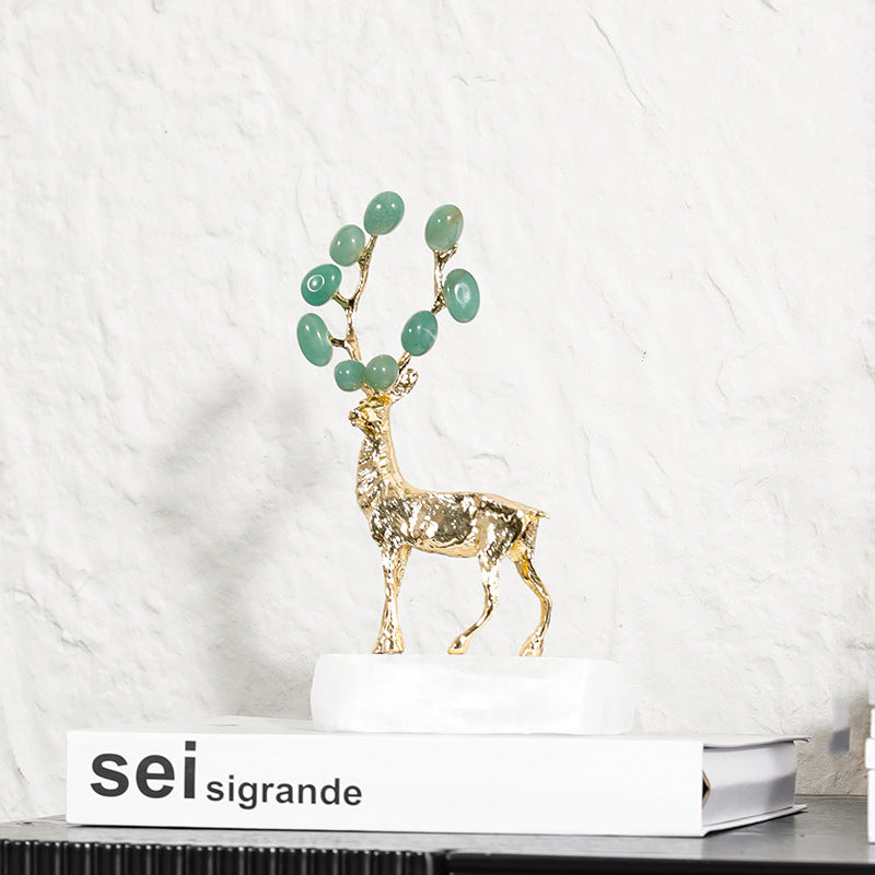 Elegante Decoratieve Herten Sculptuur