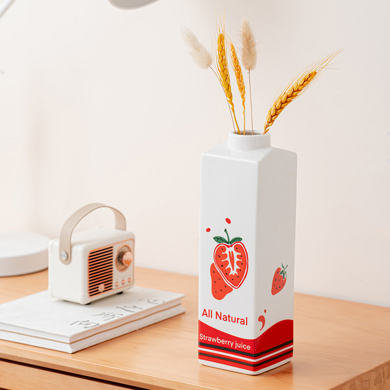 Creatieve Aardbeien Sap Vaasje
