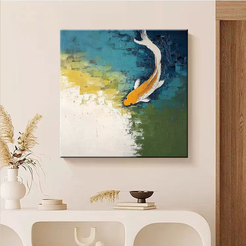 Decoratieve Koi Vis Canvas Art