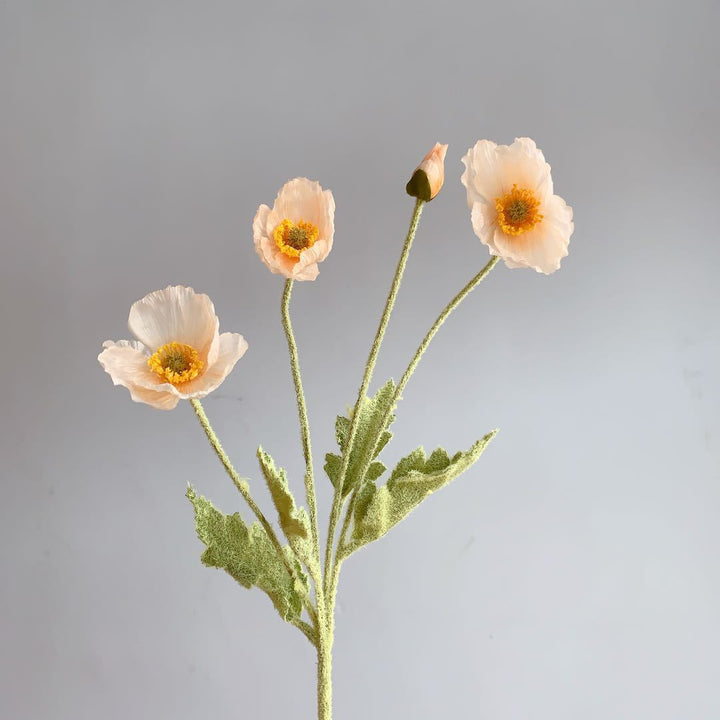 Levensechte Klaprozenbloem Steel