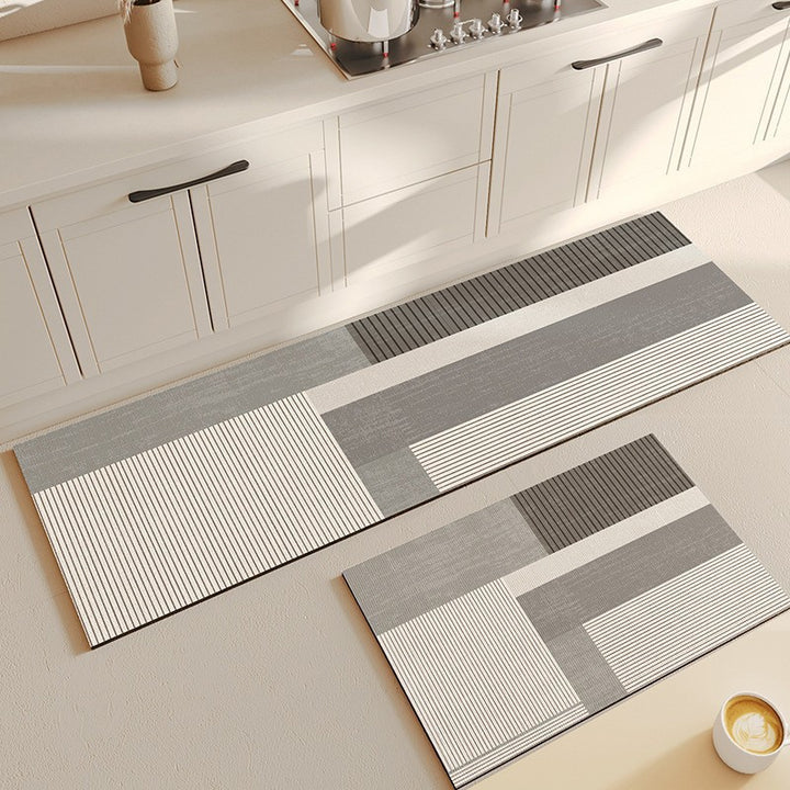 Abstract Geometric Keuken Loopmat