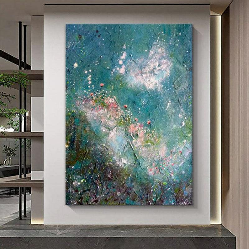 Textured Floral Abstract Canvas Wandkunst