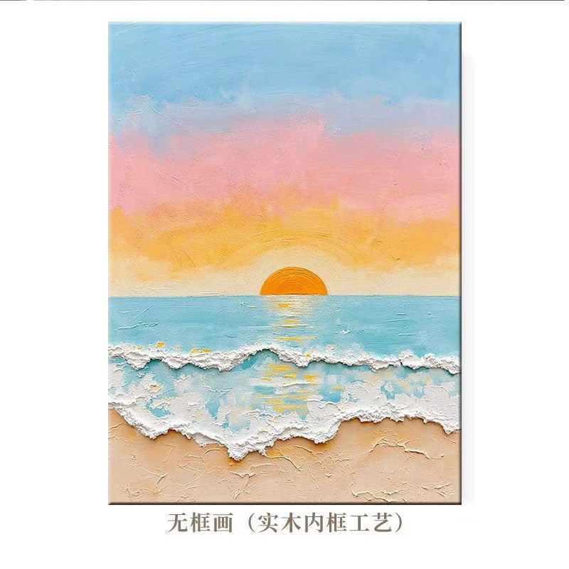 Impressionistische Zeelandschap Canvas Kunst