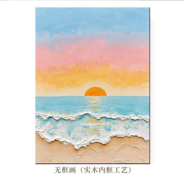 Impressionistische Zeelandschap Canvas Kunst