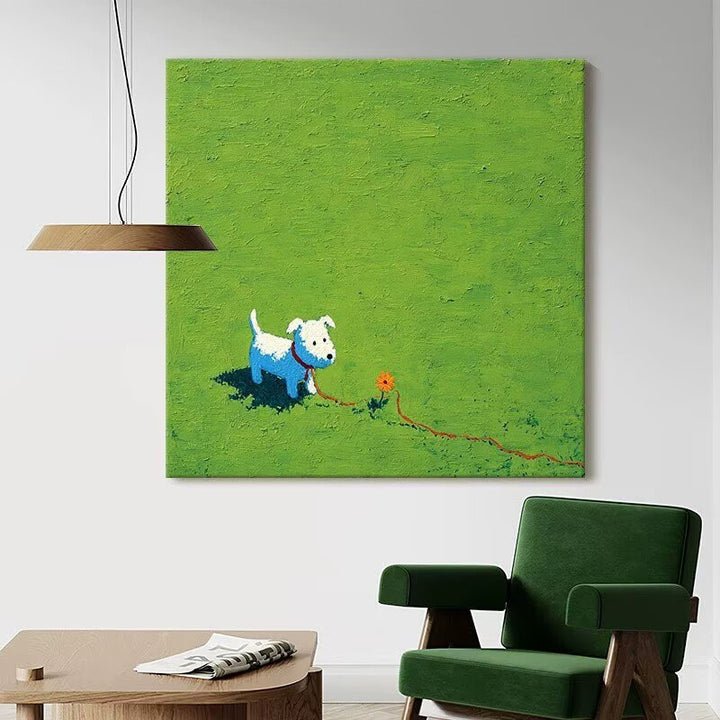 Speelse Honden-Inspirerende Canvas Kunst