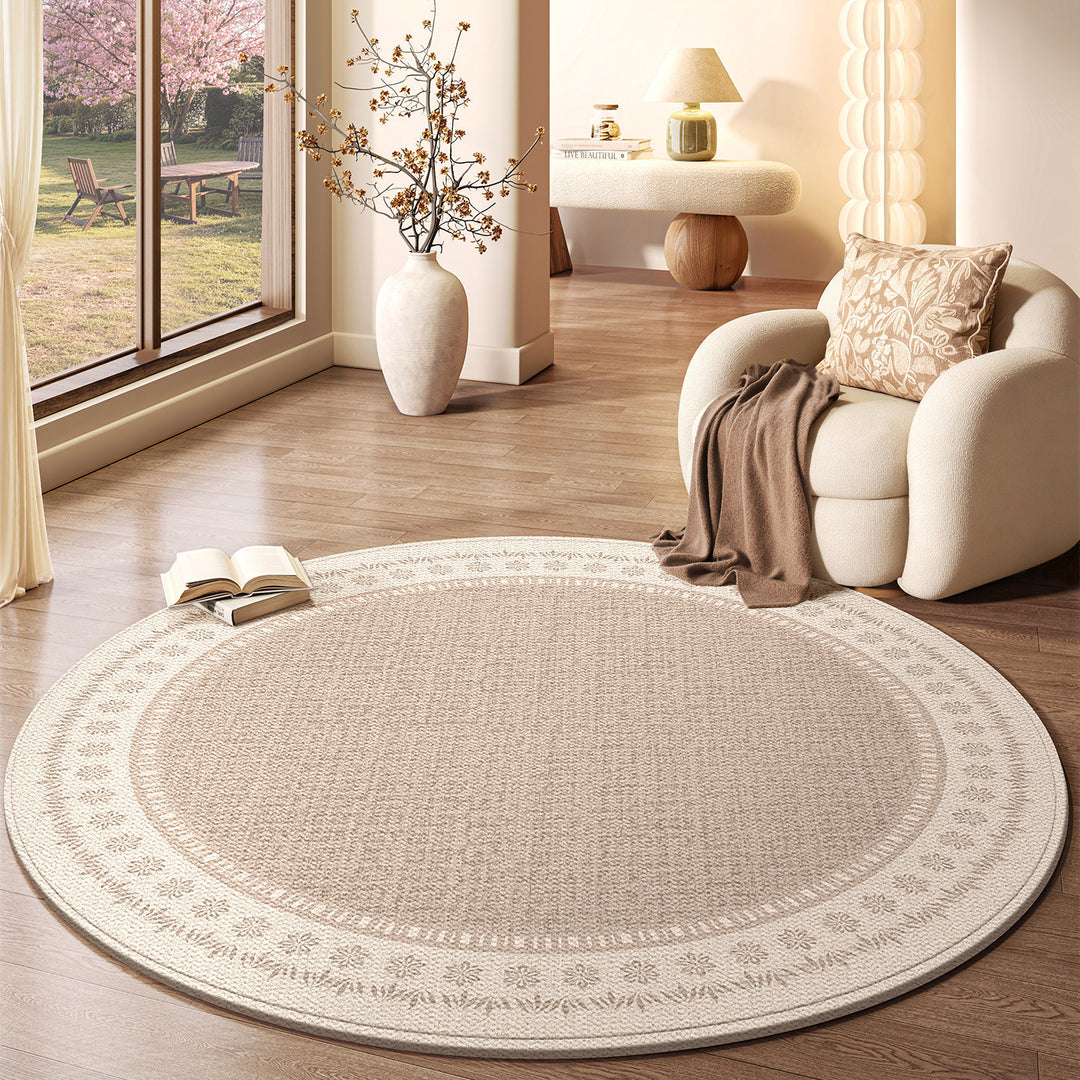 Natuurlijke Vezel Decoratieve Ronde Area Tapijt
