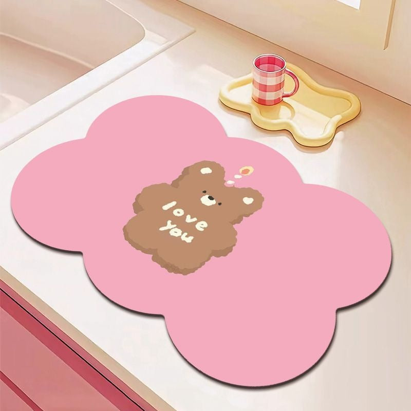 Cartoon Bear-Themed Keukenmat