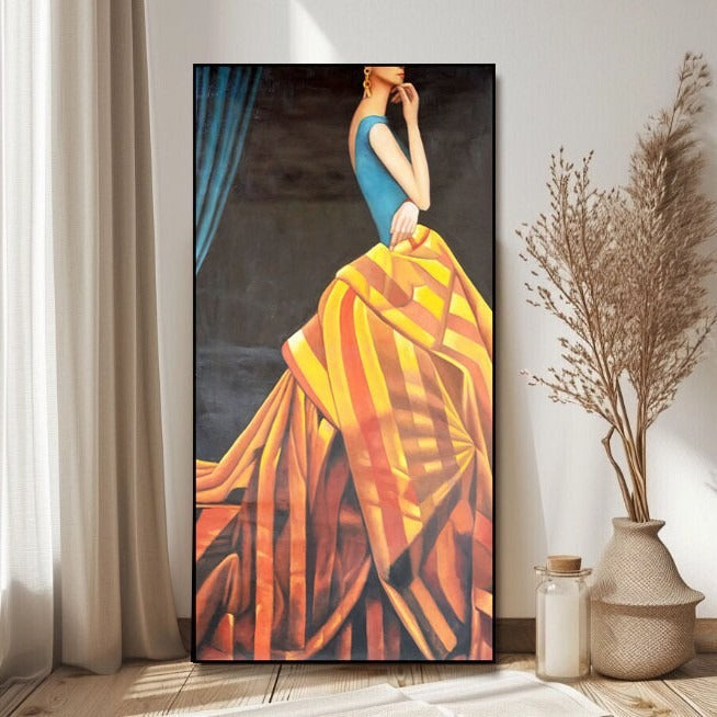 Abstract Fashion Illustratie Canvas Art