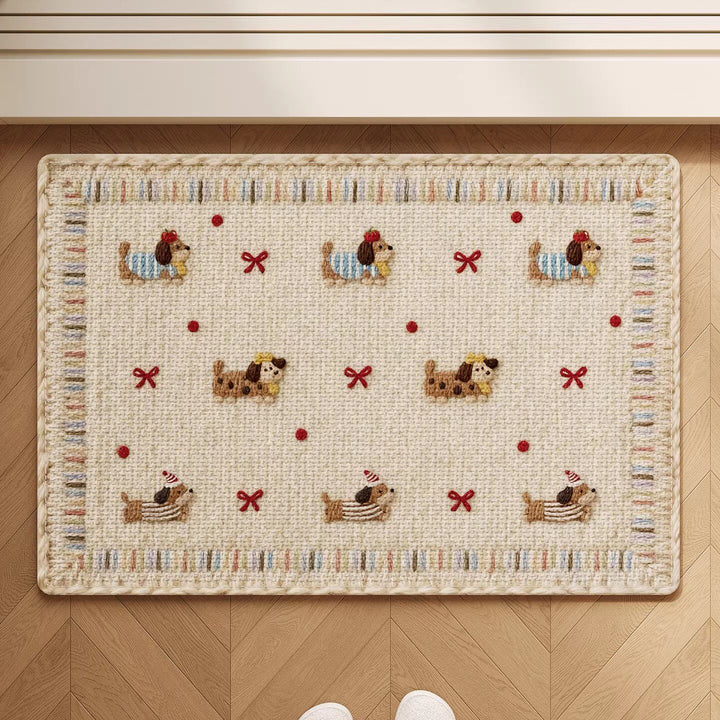 Schattige Honden-Thema Antislip Badmat