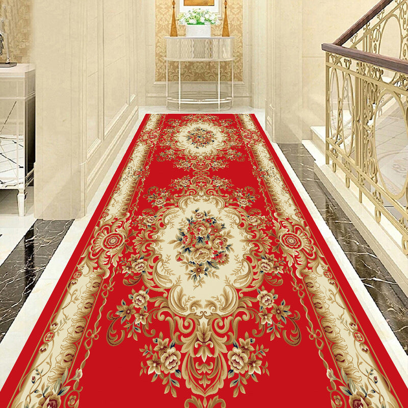 Elegante Vintage Bloemenpatroon Loopkleed