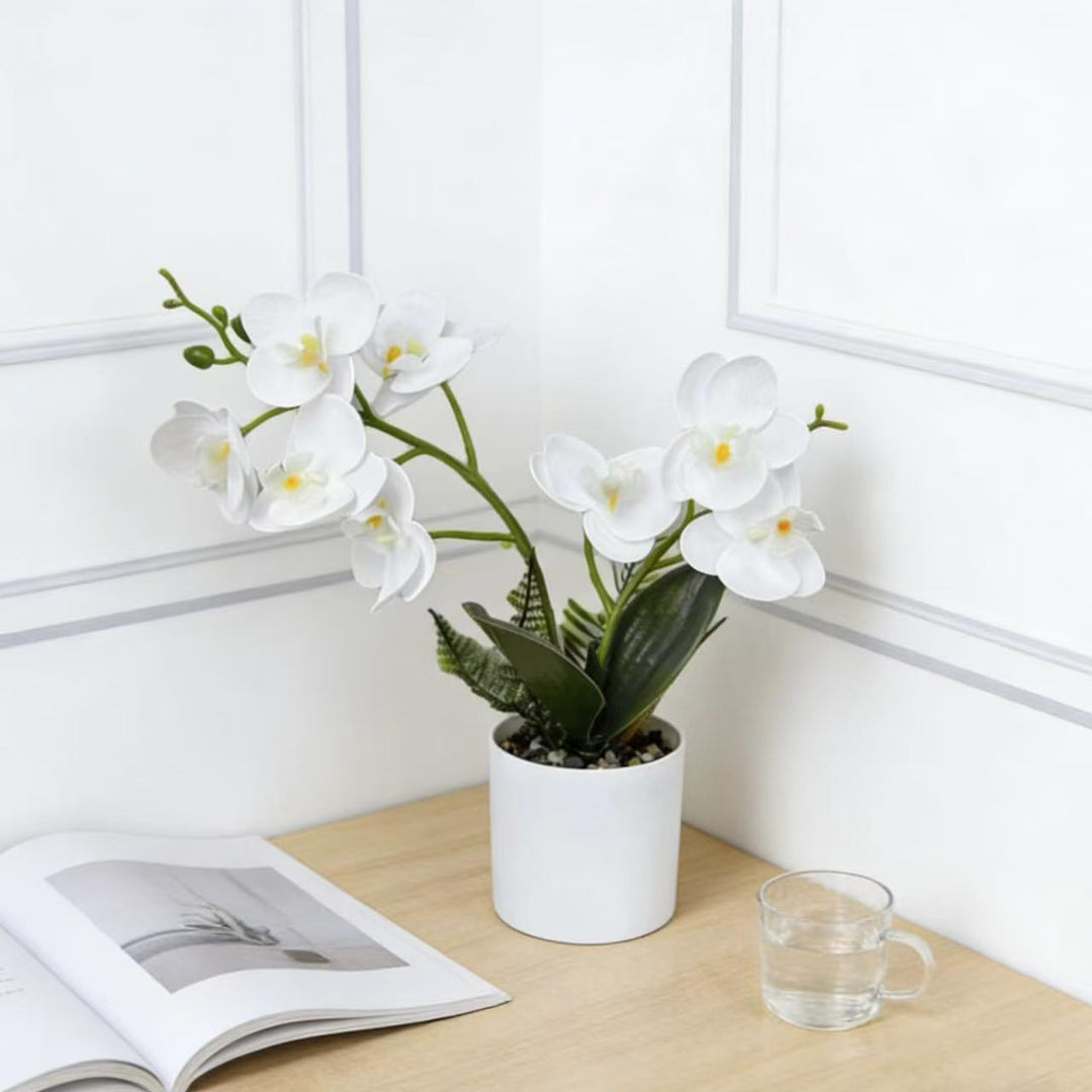 Levensechte Kunstmatige Orchidee Plantenarrangement voor Binnengebruik
