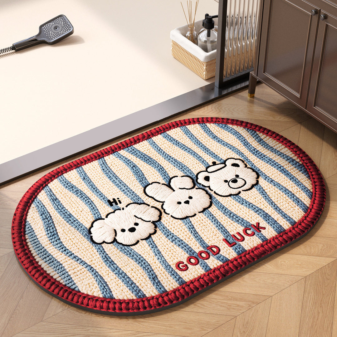 Decoratieve Hart-Thema Badmat