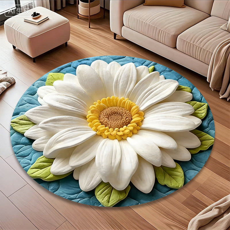 3D Bloem-Thema Tapijt
