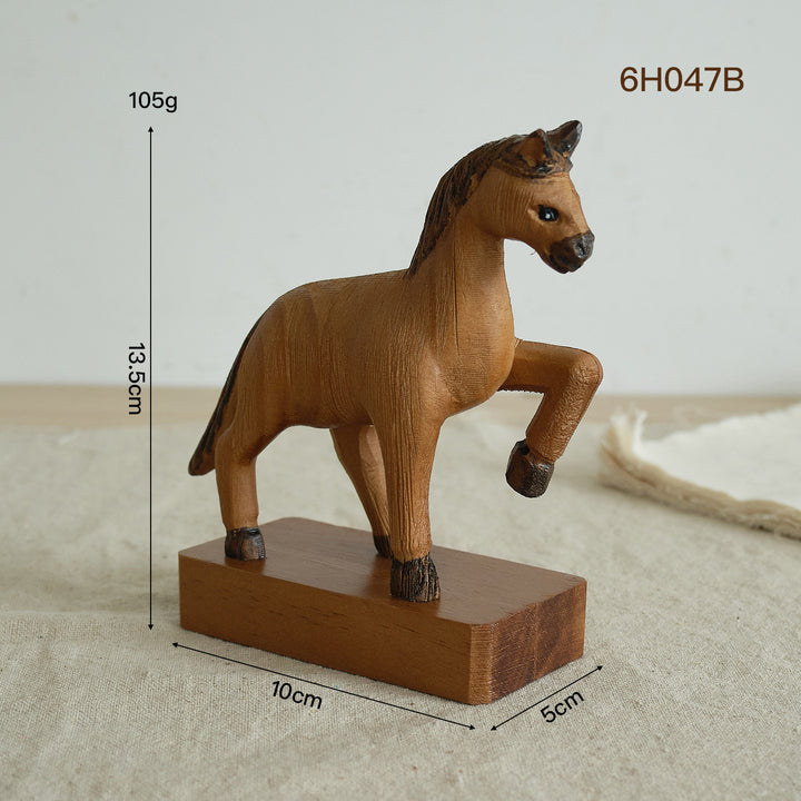 Handgemaakte Paard Figurine Display