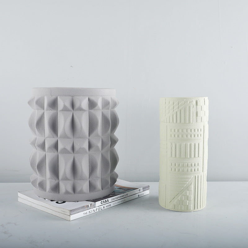 Textured Decoratieve Keramische Vaas