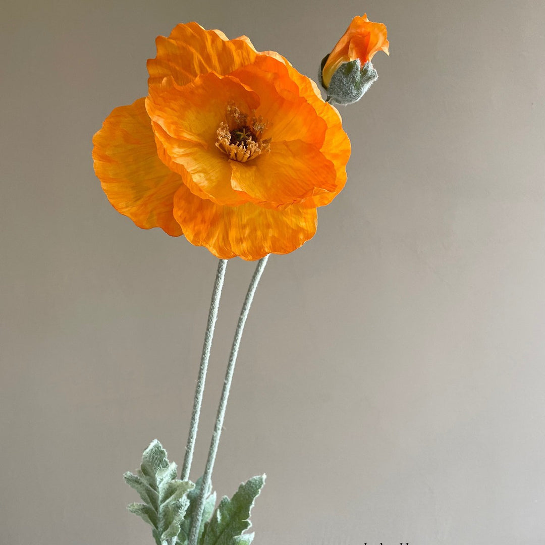 Levensechte Papaverbloem Steel