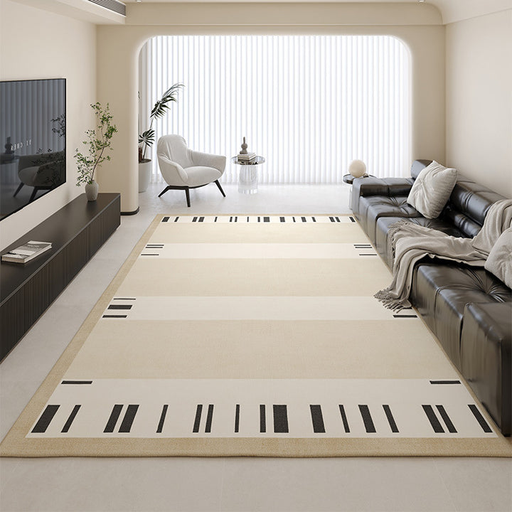 Contemporary Piano Key Design Vloerkleed