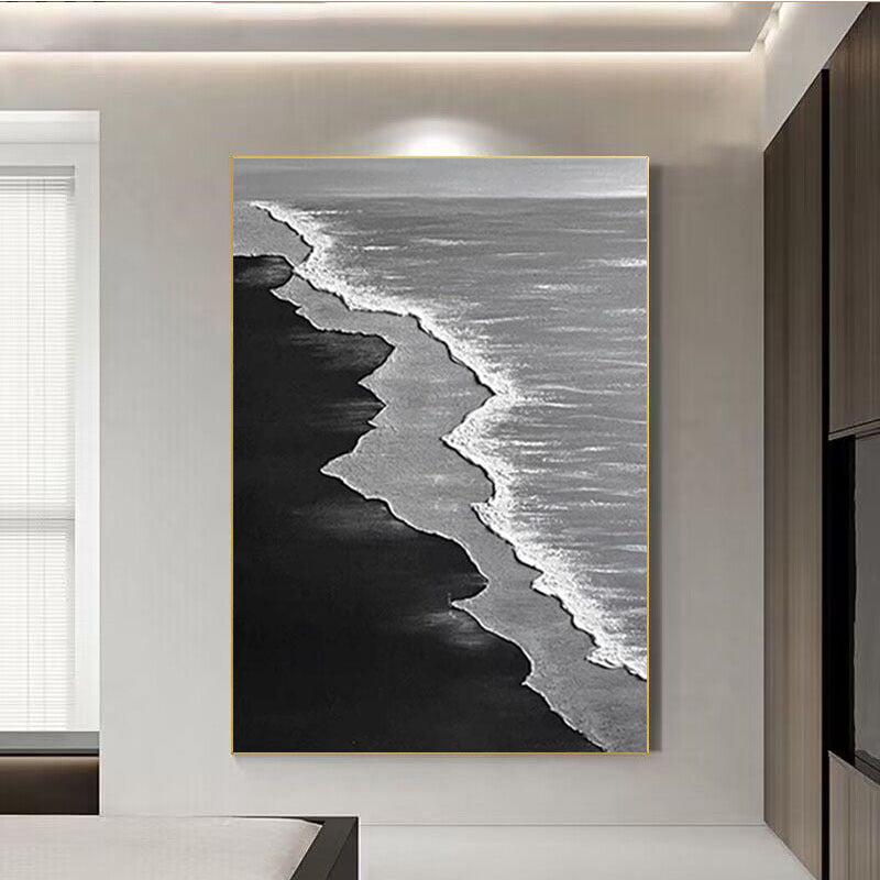 Modern Monochrome Canvas Kunstwerk