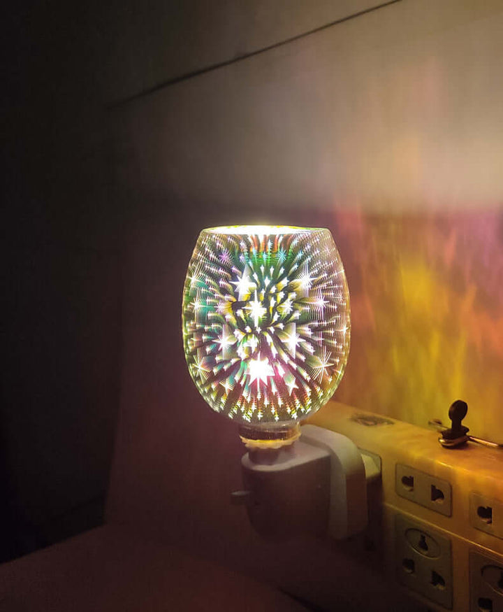3D Glas Aromatherapie Wassmelter Kleine Nachtlamp
