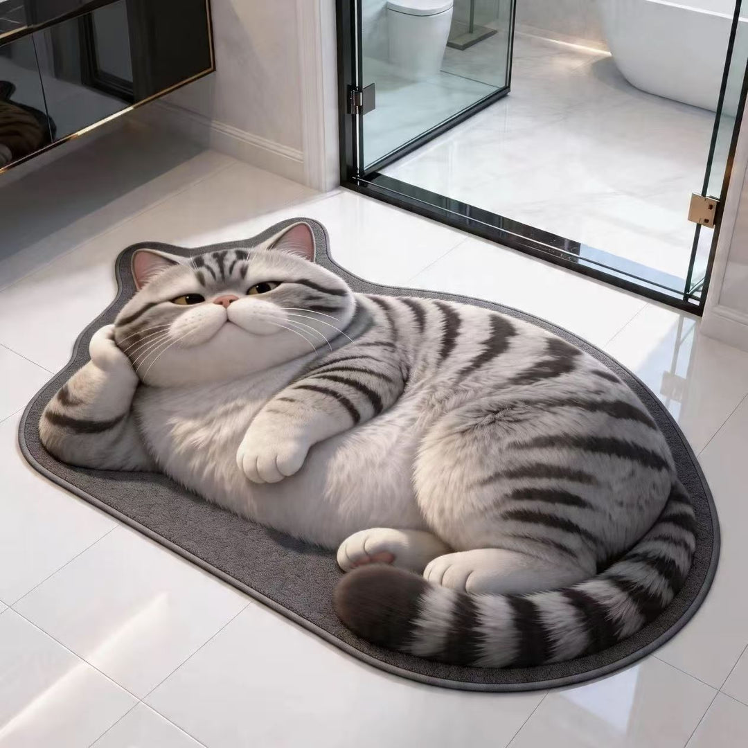 Pluche Cartoon Kat Vloerkleed